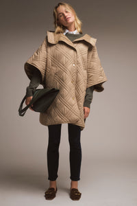 Honey Astor Quilted Cape