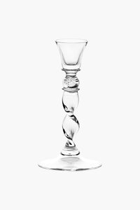 Small Berry Spiral Glass Candlestick